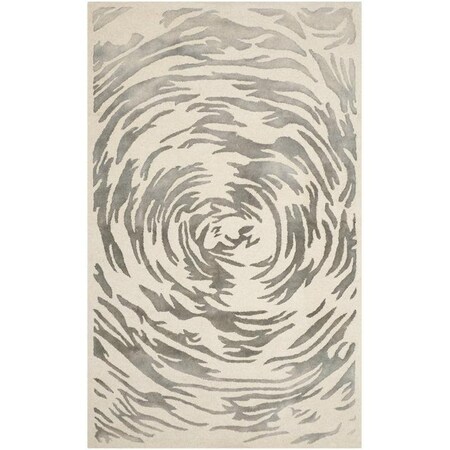 Safavieh Bella Large Rectangle Rug, Ivory and Grey - 8 x 10 ft. BEL128A-8